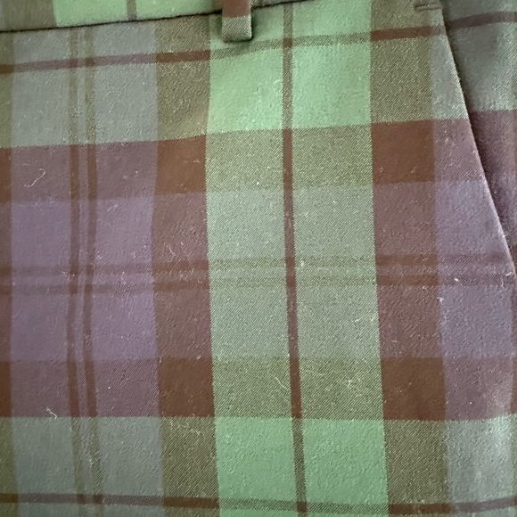 J Crew Slim Cropped Ruby Pant in Black Watch Plaid - Picture 3 of 5